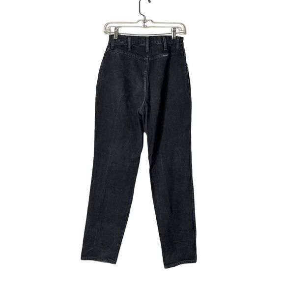 WRANGLER Bareback Black Jeans 12NBPWK Classic Fit Tapered Leg Size 9/10 VINTAGE - Picture 4 of 9